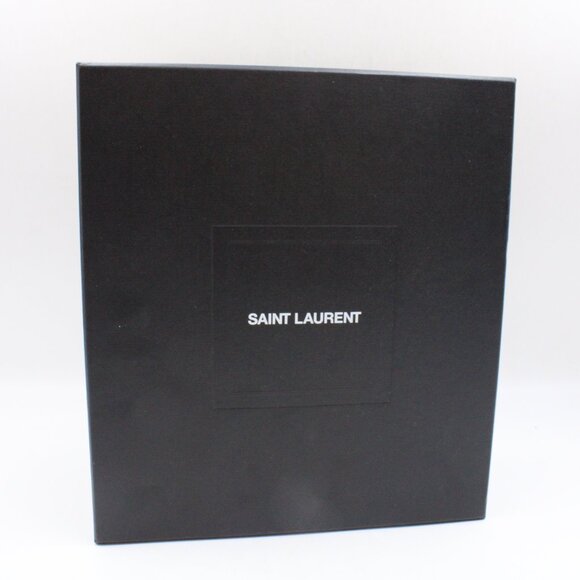 Pre-Owned Saint Laurent YSL Opyum Heeled Sandals in Black Leather/Nickle Size 39 - Picture 11 of 16